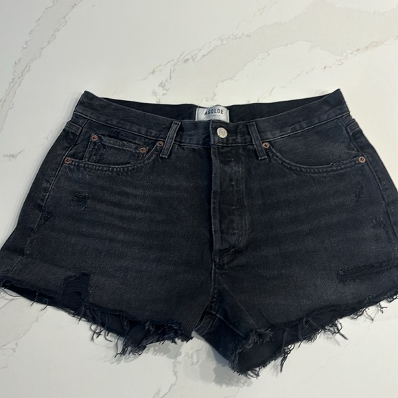 AGOLDE Parker Denim Short In Crash - Picture 4 of 8